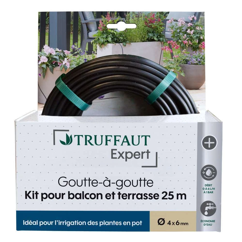 Kit D'arrosage Goutte à Goutte Balcons & Terrasses Ø.13X16 Mm - L 25m 2 Kit D'arrosage Goutte à Goutte Balcons & Terrasses Ø.13X16 Mm - L 25m – Image 2