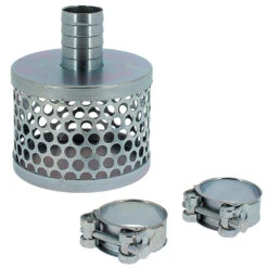 Crépine Pour Tuyau D'aspiration 25 Mm + 2 Colliers De Serrage