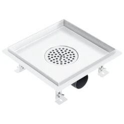 VIDAXL Drain De Douche 23x23 Cm Acier Inoxydable -AONA Gardena Magasin 645d59d68b2771.56812761