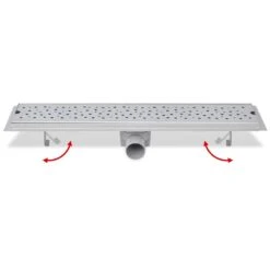 VIDAXL Drain De Douche Linéaire 630 X 140 Mm Acier Inoxydable -AONA Gardena Magasin 645d59f471ee04.44823034
