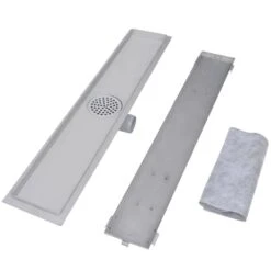 VIDAXL Drain De Douche Linéaire 2 Pcs 730 X 140 Mm Acier Inoxydable 11 VIDAXL Drain De Douche Linéaire 2 Pcs 730 X 140 Mm Acier Inoxydable -AONA Gardena Magasin 645d59f8a028c0.39210948