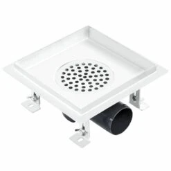 VIDAXL Drain De Douche Avec Couvercle 2 En 1 18x18 Cm Acier Inoxydable 11 VIDAXL Drain De Douche Avec Couvercle 2 En 1 18x18 Cm Acier Inoxydable -AONA Gardena Magasin 645d59fc353727.50474909