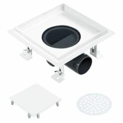 VIDAXL Drain De Douche Avec Couvercle 2 En 1 18x18 Cm Acier Inoxydable 12 VIDAXL Drain De Douche Avec Couvercle 2 En 1 18x18 Cm Acier Inoxydable -AONA Gardena Magasin 645d59fc37ed18.37975317