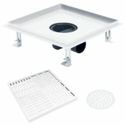 VIDAXL Drain De Douche 28x28 Cm Acier Inoxydable -AONA Gardena Magasin 645d5a04289991.00035682