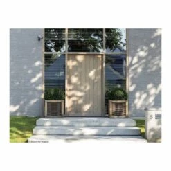 Jardinière En Chêne Avec Tressage Noisetier - Avec Bac Intérieur - 60 X 60 X 60 Cm -AONA Gardena Magasin 64651e92116339.42194671