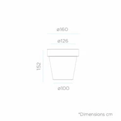 Pot De Fleurs Magnolia 160 ø160x152cm - Bronze -AONA Gardena Magasin 6470a366ae4228.90207969