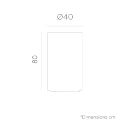 Pot De Fleurs Hortensia 40 High ø40x80cm - Anthracite -AONA Gardena Magasin 6470a37324bb79.60523256