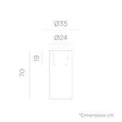 Pot De Fleurs Rond Palma 70 Bronze Opaque ø35x70cm -AONA Gardena Magasin 6470a37fcc64a2.95910692