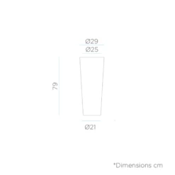 Pot De Fleurs Ficus 80 ø29x79cm - Bronze -AONA Gardena Magasin 6470a3843173c6.83939762