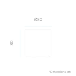 Pot De Fleurs Hortensia 80 ø80x80cm - Bronze -AONA Gardena Magasin 6470a384e9b9d2.85174728