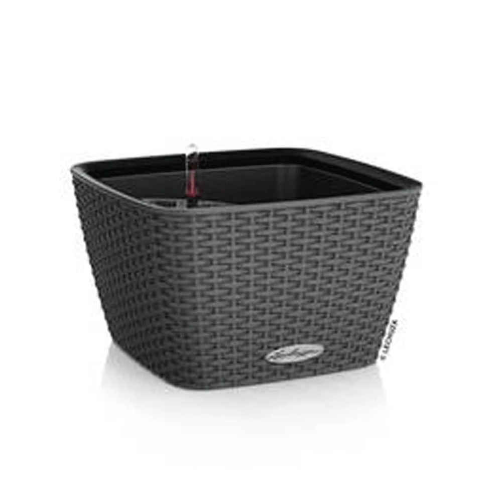 LECHUZA Jardinière Bacino Cottage All-in-one 30x30 Cm Noir Graphite 1 LECHUZA Jardinière Bacino Cottage All-in-one 30x30 Cm Noir Graphite