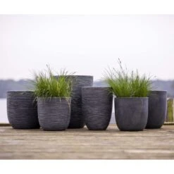 Pot à Fleurs Waste Smooth 35x34 Cm Gris -AONA Gardena Magasin 6479895f501a49.74021567