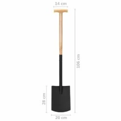 VIDAXL Bêche à Creuser De Jardin Avec Poignée En T Acier Et Bois Dur -AONA Gardena Magasin 64798cc63747d2.25856593