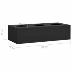 VIDAXL Boîte à Fleurs De Bureau Anthracite 90x40x23 Cm Acier -AONA Gardena Magasin 6498c6fe9cb223.76789189