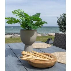 Amalfi Flowerpot Pot De Fleurs En Gris Beige -AONA Gardena Magasin 66cddc05518ddfb7